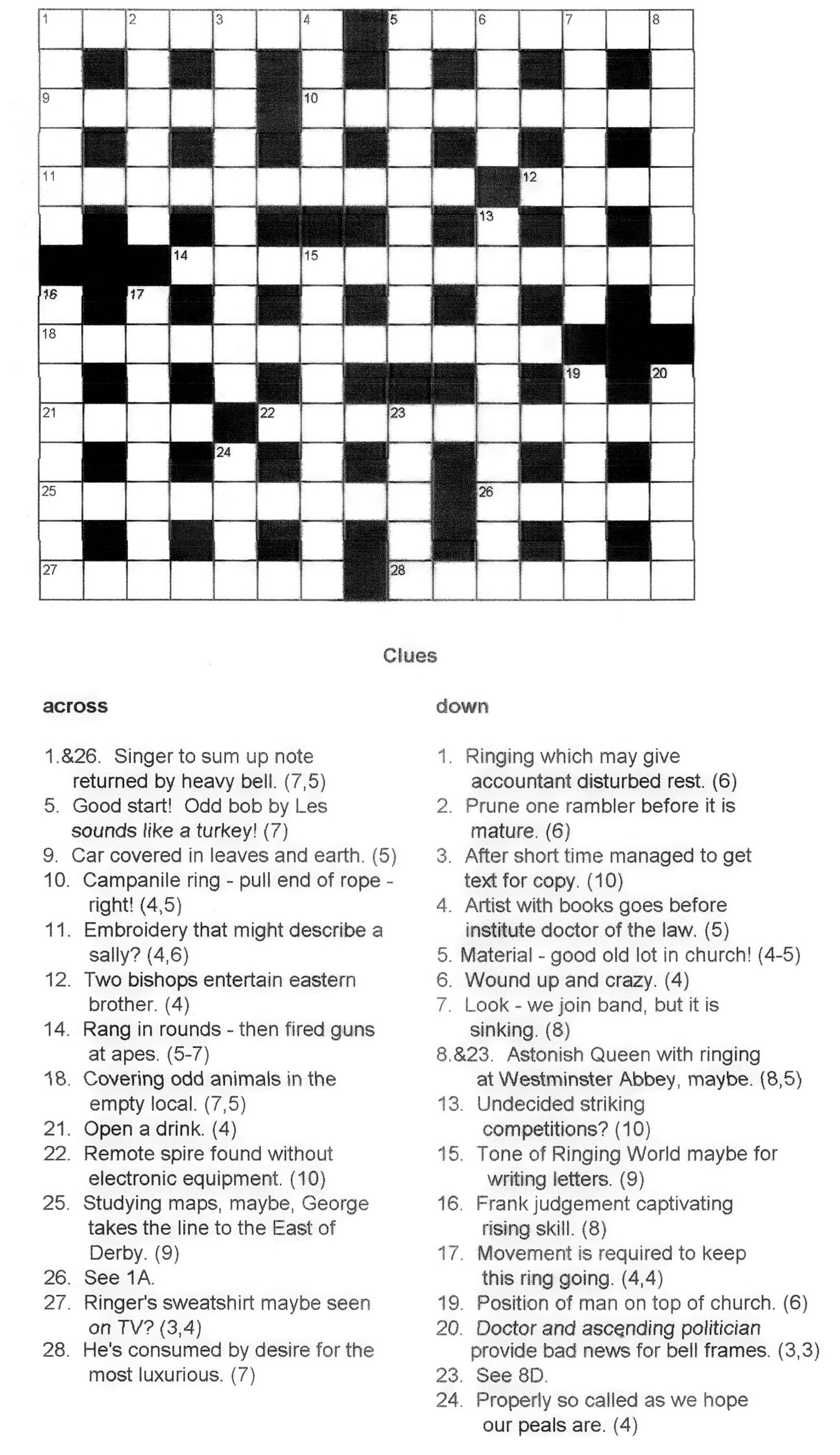 printable crosswords with answers printable crosswords with answers